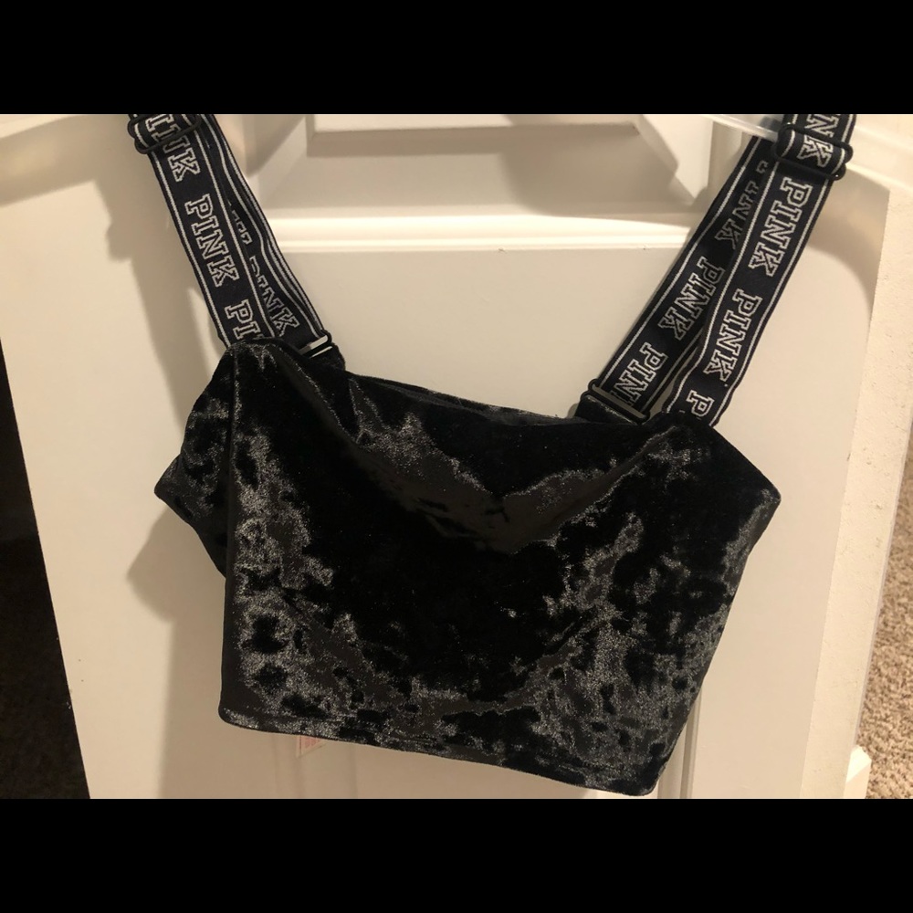 velvet bra/crop top